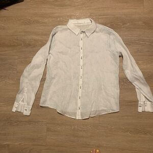 CP Shades White Casual Button Down Shirt Size S